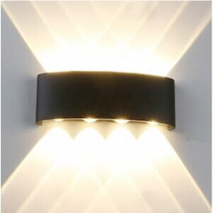 Yosoan Modern LED IP65 Waterproof Exterior Wall Lamp with Backing Plate